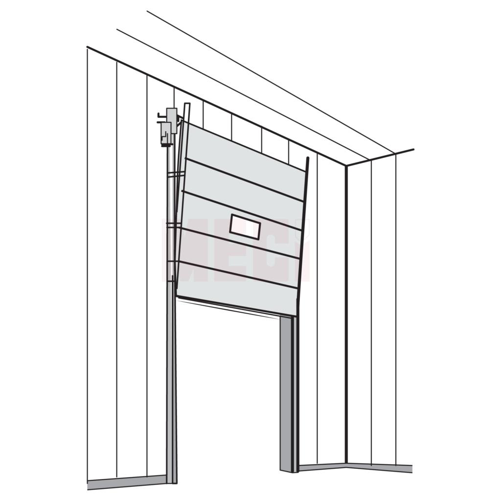 Cửa trượt thẳng ốp tường