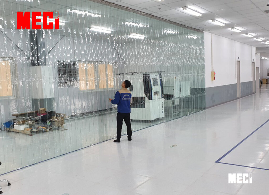 Rèm nhựa chống tĩnh điện buồng máy