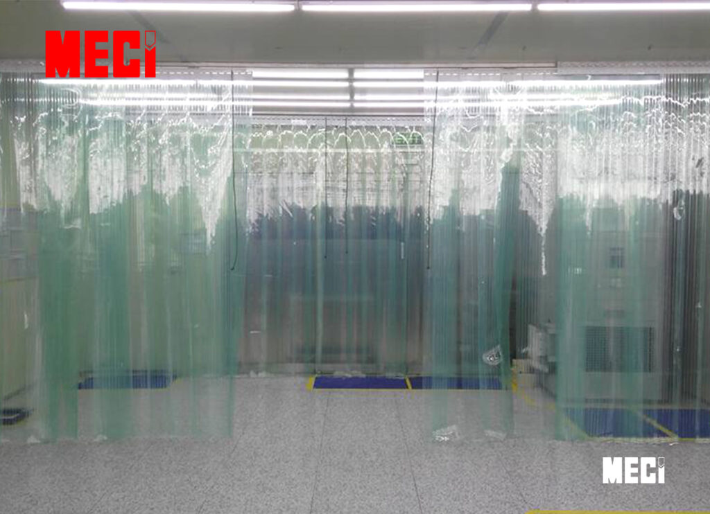 Rèm nhựa esd có gân sóng đôi