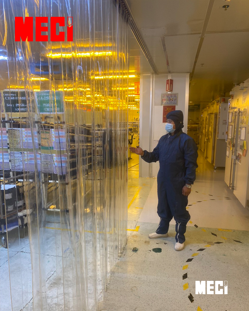Rèm nhựa pvc lắp tại KCN Thạch Thất- Quốc Oai
