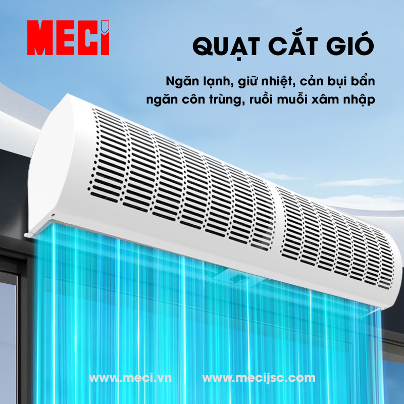 Quạt ngăn lạnh, ngăn bụi, cản côn trùng